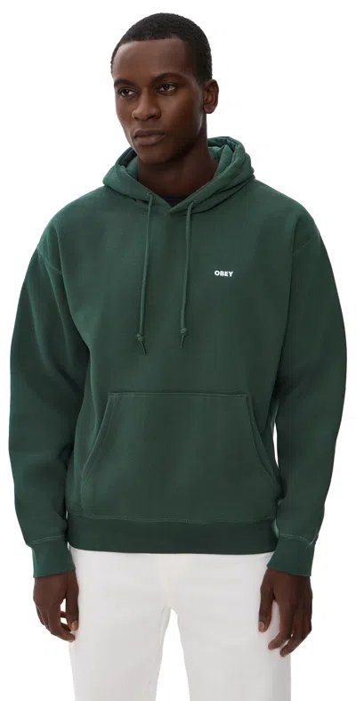 Obey Established Works Bold Hooded Sweatshirt Green Gables