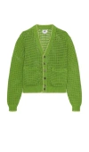 Obey Ethan Cardigan In Green
