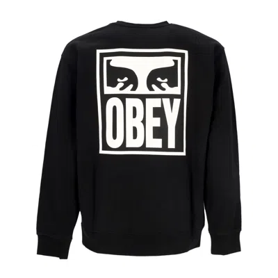 Obey Eyes Icon 2 Crew Premium French Terry Men's Lightweight Crewneck Sweatshirt Black