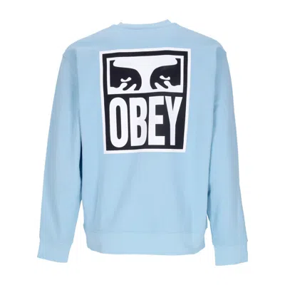 Obey Eyes Icon 2 Crew Premium French Terry Men's Lightweight Crewneck Sweatshirt Sky Blue