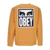 Obey Eyes Icon 2 Crew Premium French Terry Sundial Men's Lightweight Crewneck Sweatshirt In Sundial