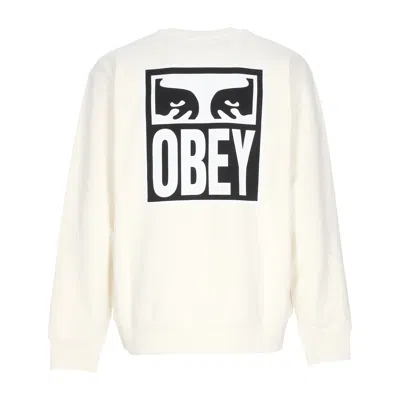 Obey Eyes Icon 2 Crew Premium French Terry Unbleached Men's Lightweight Crewneck Sweatshirt