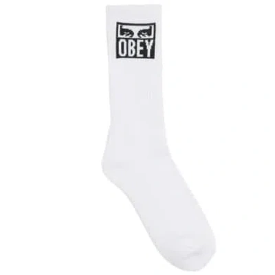 Obey Eyes Icon Socks In White