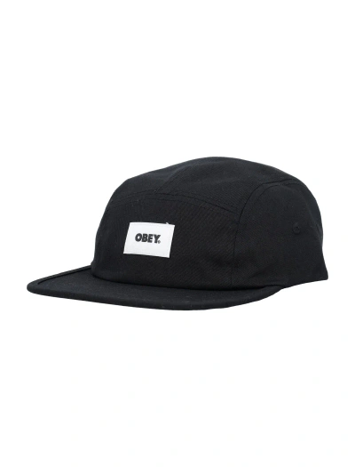 Obey Label Cap In Black
