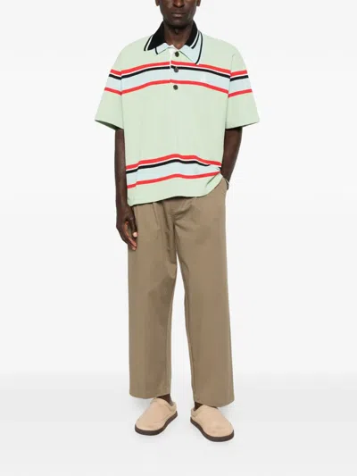 Obey Foster Pleated Trousers In Green