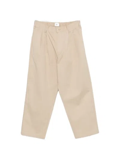 Obey Foster Pleated Trousers In Neutral