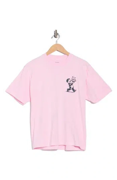 Obey Fresh Hot  Graphic T-shirt In Pink