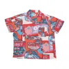 Obey Fruit Cans Woven Men's Short Sleeve Shirt Lily White Multi In Lily White Multi