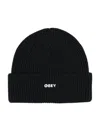 Obey Future Knit Logo Beanie In Black