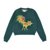 Obey Gato Sweater Dark Cedar Women's Lightweight Sweater In Dark Cedar