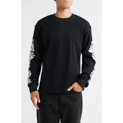 Obey Goblin Long Sleeve Thermal T-shirt In Black