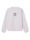 Obey Graphic-print Crew-neck Sweatshirt In Gray