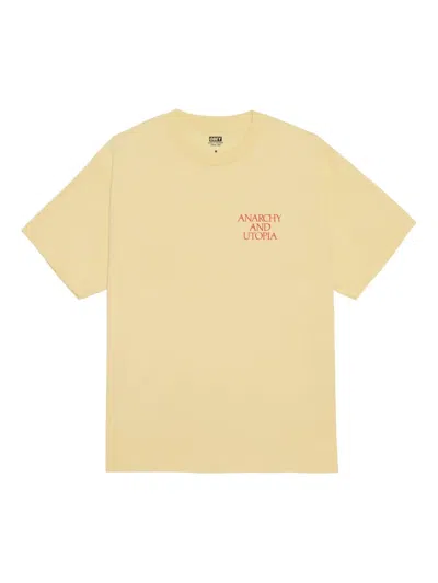 Obey Graphic-print Short-sleeve T-shirt In Brown