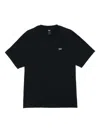 Obey Logo-embroidered Cotton T-shirt In Black