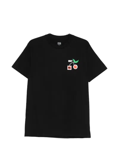 Obey Graphic-print T-shirt In Black