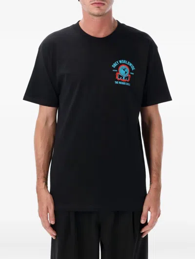Obey Graphic-print T-shirt In Black