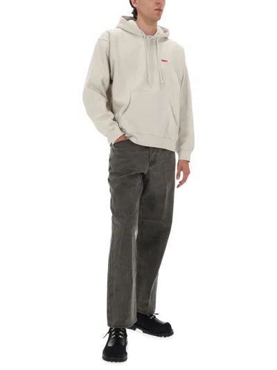 Obey Grey Cotton Jeans In Gray