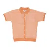 Obey Grove Men's Short Sleeve Polo Button Up Polo Peach Sand In Peach Sand
