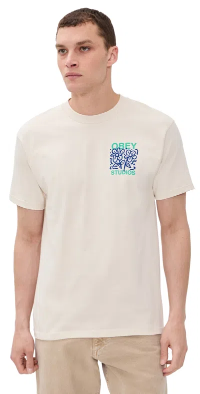 Obey Grown With Love Graphic T-shirt In Neutral