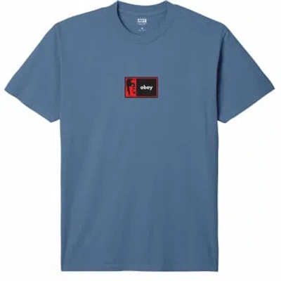 Obey Half Icon T-shirt In Blue