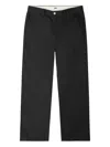 Obey Hardwork Carpenter Cotton Trousers In Black