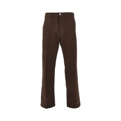 Obey 'hardwork' Gabardine Pants In Brown