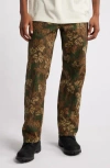 Obey Hardwork Printed Denim Jean In Mulled Basil Multi