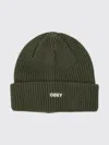 Obey Future Knit Logo Beanie In Green
