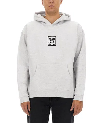 Obey Hoodie In Gray
