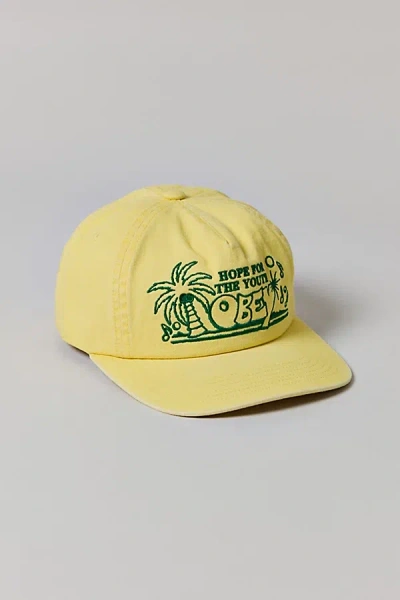 Obey Hope Pigment Dye Hat In Yellow, Men's At Urban Outfitters