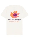 OBEY HOUSE OF OBEY FLORAL TEE