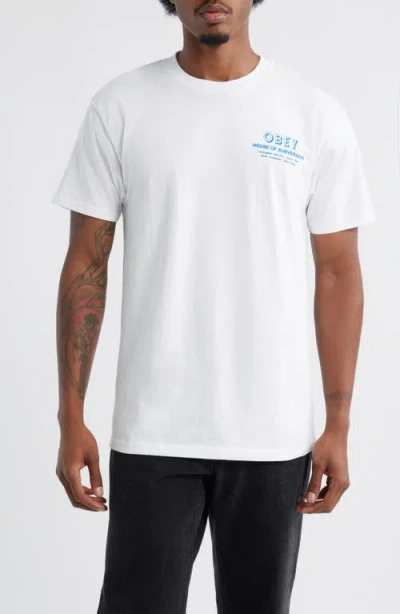 Obey House Of Subversion Graphic T-shirt In White