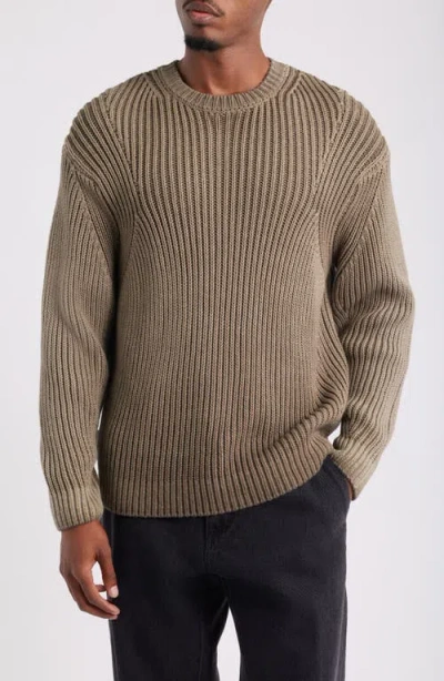 Obey Ian Faded Wash Sweater In Neutral
