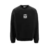 Obey Logo-patch Sweatshirt In Black