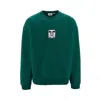 Obey 'icon' Extra Heavy Crewneck Sweatshirt In Green