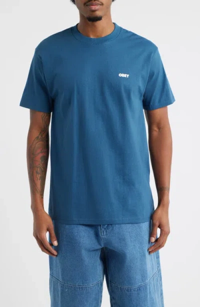 Obey Icon Eye Wreath Cotton Graphic T-shirt In Green