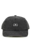 Obey Icon Eyes Pigment 6 Panel Baseball Hat In Black
