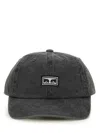 Obey Icon Eyes Pigment 6 Panel Baseball Hat In Black