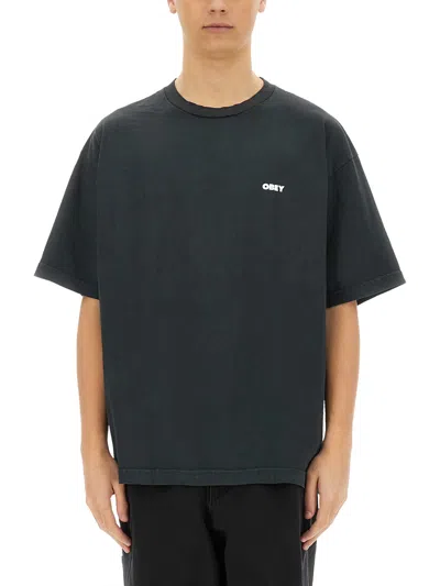 Obey Icon Face T-shirt In Black