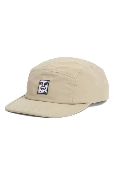 Obey Icon Patch Camp Cap In Neutral