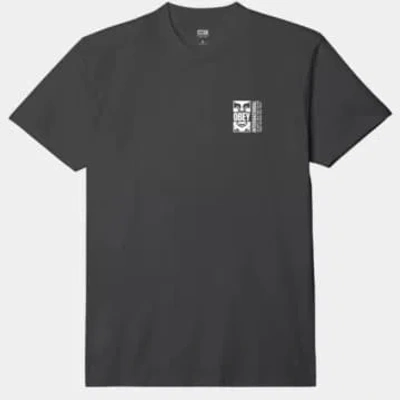 Obey Icon Split T-shirt In Black