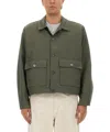Obey Front-pocket Jacket In Green