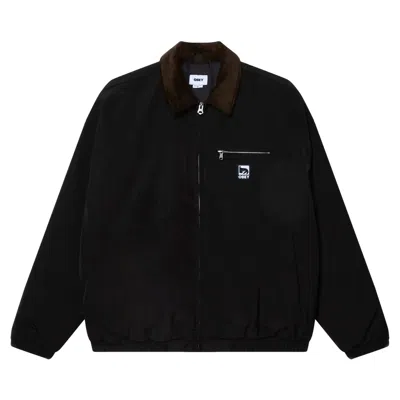 Obey Jacket  Elysian Jacket - Black In Other