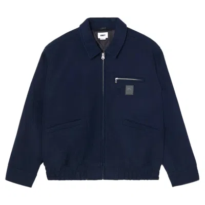 Obey Jacket  Ledger Blouson Jacket - Dark Navy In Other
