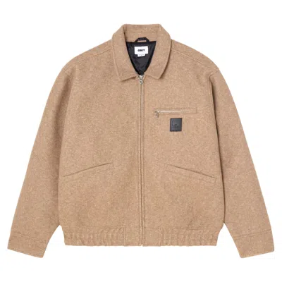 Obey Jacket  Ledger Blouson Jacket - Milk In Green