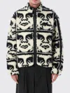 Obey Mens Black Multi Repeated Icon Sherpa Jacket In Black