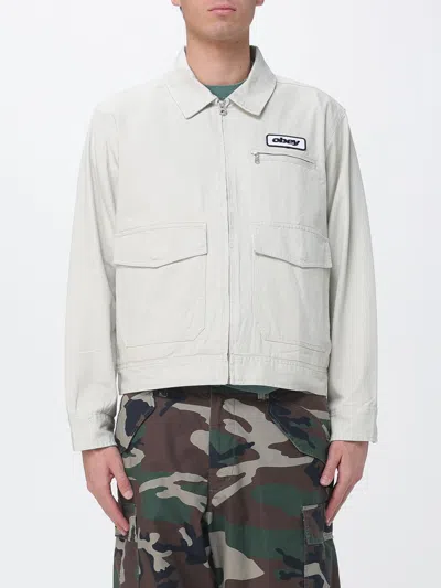 Obey ジャケット  メンズ カラー シルバー In White