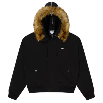 Obey Jacket  N-2b Short Parka - Black In Other