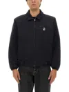 Obey Zip-up Shirt Jacket In Black