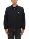 Obey Zip-up Shirt Jacket In Black